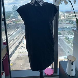 Black sued dress